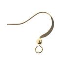 John Bead Earwire with Bead 60 pack Gold