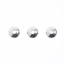 John Bead Metal Spacer Bead 6mm 44 pack Silver
