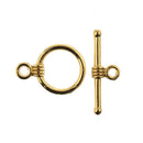 John Bead Toggle Clasp 11mm 9 pack Gold