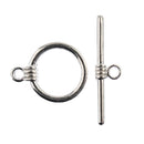 John Bead Toggle Clasp 14mm 7 pack Silver
