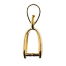 John Bead Dangle Pinch Bail 22mm 2 pack Gold