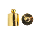 John Bead Cord End Cap 8x12mm 10 pack Gold