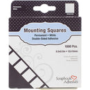 Scrapbook Adhesives - Mounting Squares 1000 pack - Permanent, White, .5in X .5in
