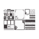 The Paper Boutique - Everyday Shades Of Black & White - 8"x 8" Project Pad*