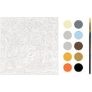 Plaid Modern Paint By Number Rolled Canvas 14"x 14" - Fall Landscape