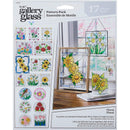 FolkArt Gallery Glass Pattern Set 3 pack Floral