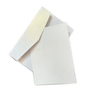 Poppy Crafts Premium Pearlescent Cards & Envelopes A6 White - 5 Pack