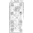Maker Forte Clear Stamps By Alex Syberia Design 4"X8" - Gnome Is Home Slimline*
