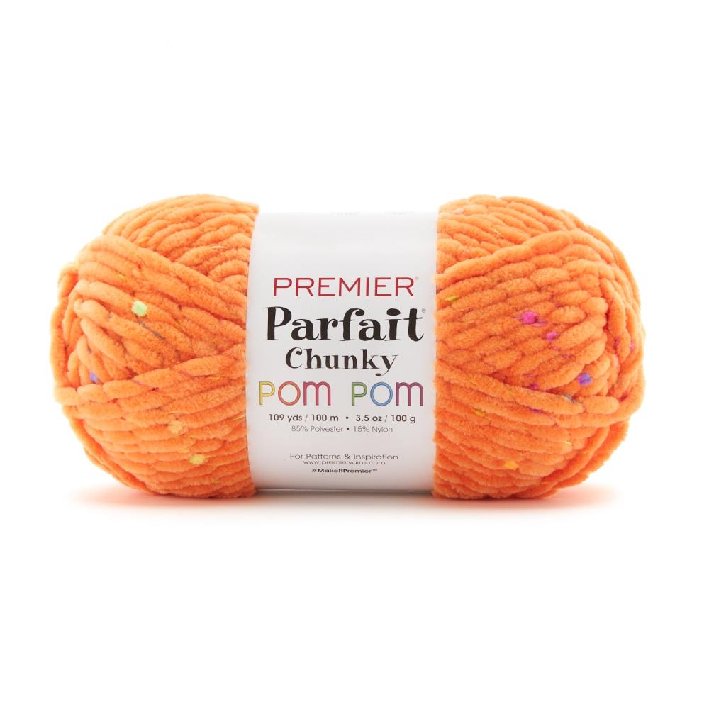 Premier Parfait Chunky Pom Pom Yarn-Neon Lights