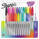 Sharpie Glam Pop Fine Point Permanent Markers 24 pack Assorted*