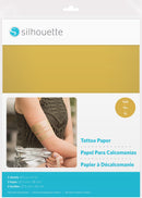 Silhouette 8.5"x 11" Temporary Tattoo Paper 2/Pkg - Gold