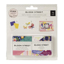 Pink Paislee Paige Evans Bloom Street - Mini Swatch Books 2in x 2in 2 pack - Pattern and Phrase, 36 Sheets Each