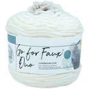 Lion Brand Go For Faux Duo Yarn - Cream/Chow Chow 200g^