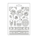 Stamperia Soft Maxi Mould A4 - Sir Vagabond In Fantasy World - Mechanical Rose & Borders*