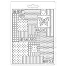 Stamperia Soft Maxi Mould A5 - Patchwork, Day Dream