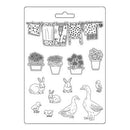 Stamperia Soft Maxi Mould A5 - Sunflower Art Brushes Farm*