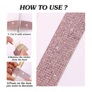 Poppy Crafts Self-adhesive Diamond Rhinestone Ribbon - Pink 4 Pack*