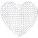 Cousin Plastic Canvas Shape 7 Count 10 pack - 3" Hearts, Clear