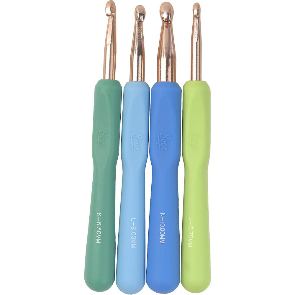 Boye Ergonomic Aluminum Crochet Hook Set 12/Pkg