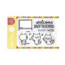 Waffle Flower Crafts Clear Stamps 3in x 4in - Back To School*