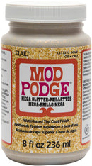 Plaid Mod Podge Mega Glitter Gold 8oz^