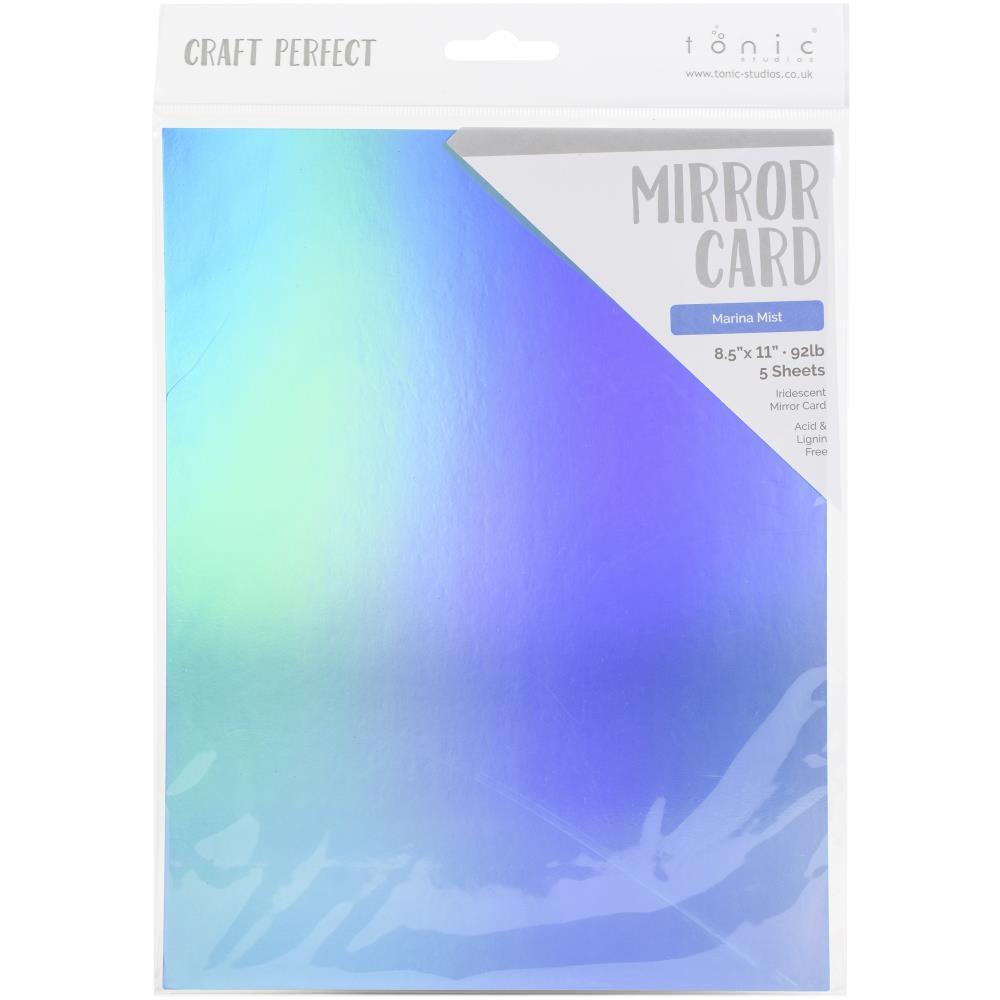 Craft Perfect Mirror Glossy Cardstock 8.5'X11' 5/Pkg-Holly Green