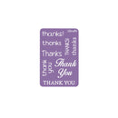Deco Foil Stencils - Thanks*