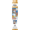 Leisure Arts Diamond Art Intermediate Kit 11"x 14" - Holiday Snowman Fun*