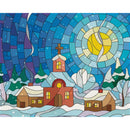 Leisure Arts Diamond Art Advanced Kit 16"x 20" - Stained Glass Village*