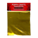 Poppy Crafts Transfer Foil 6"x 6" 10/pkg - Gold