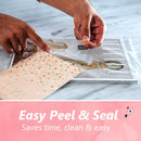 Mpress - Clear Self Adhesive Seal Cello Bags - 50 Pack - 14 cm x 19 cm (5.5" x 7.5")