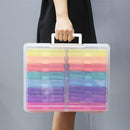 Universal Crafts Large Craft Storage Box - 4" x 6" Case 16pc - Multi Colour*