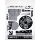 Tim Holtz Cling Stamps 7"X8.5" - Glitch 1