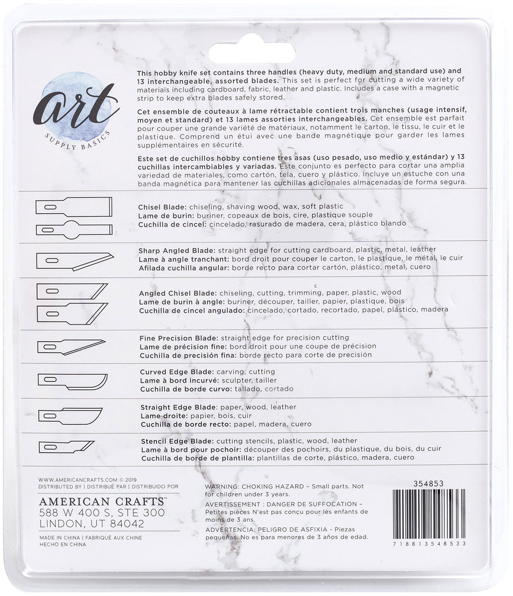 Art Supply Basics Hobby Knife Set - 13/Pkg – CraftOnline