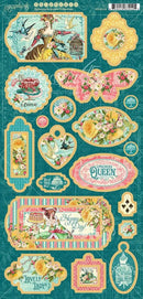 Graphic 45 Ephemera Queen Chipboard*