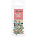 John Bead Sweet & Petite Charms - Small Flower Blue, 10x12mm 10 pack*
