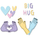 Sizzix Framelits Die & Stamp Set By Olivia Rose 7/Pkg - Big Hugs*