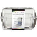 ArtBin Card & Photo Storage Box 4"X8.25"X6.5" Deep - Clear