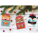 Dimensions Felt Applique Kit 2.75"X4" 3 pack Christmas Hugs Gift Card Holder*