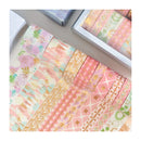 Poppy Crafts Washi Tape 10 Packs with Gold Foil - Pink Pastels