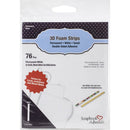 Scrapbook Adhesives - 3D Foam Strips 76 pack - White, 0.12in X 3.93in X 0.08in