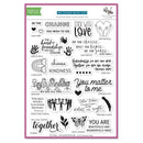 Hero Arts The Stamping Village 6in X 8in Collaborative Stamp Set - We Stand With You*
