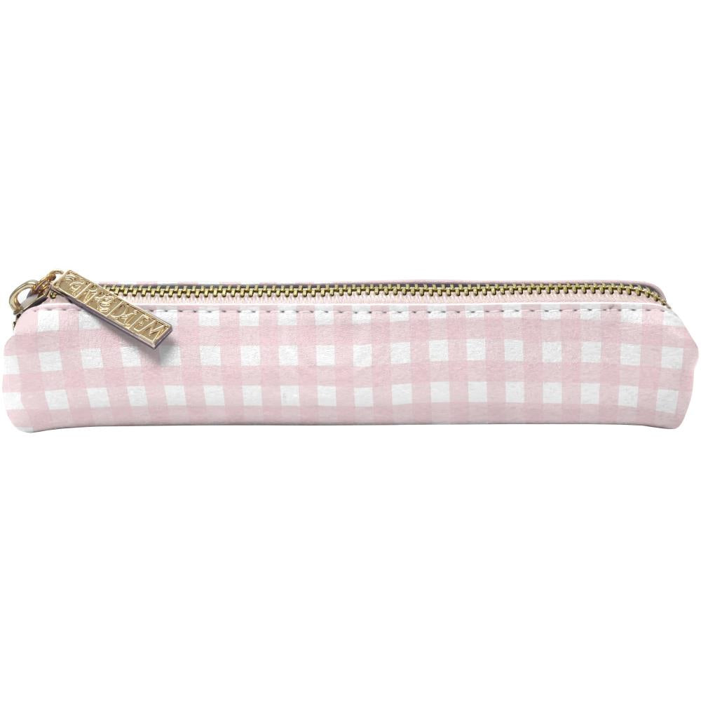 Carpe Diem Sky Blue Slim Pencil Case