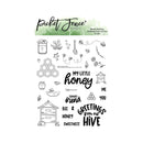 Picket Fence Studios Clear Stamps - Wreath Building: Greetings from our Hive*