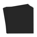 Stack of black sheets on a white background