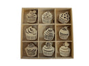 Poppy Crafts Wooden Elements - Cupcake