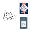 Spellbinders BetterPress Letterpress System Press Plate Peace On Earth