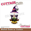 CottageCutz Dies Warlock Gnome with Cauldron 1.8in x 3.6in