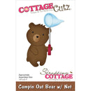 CottageCutz Dies - Campin' Out Bear with Net 1.5"x 2.1"*