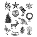 Tim Holtz Cling Stamps 7"x 8.5" - Holiday Things*